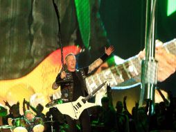 La gran sorpresa de su espectáculo llegó cuando tocaron por primera vez en directo 'Line in the sand'. AFP / C. Polk