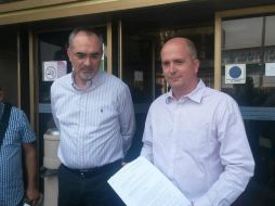 '''Vemos inoperancia por parte de la Fepade, al dejar impune las acciones de magistrado Sandoval'', afirma Salvador Caro (i). TWITTER / @MovCiudadanoJal