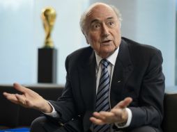 Blatter dijo que si no se sintiera en forma, no habría presentado su candidatura. AFP / F. Coffrini