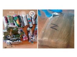 El detenido portaba casi un kilo de mariguana y poco más de 65 gramos de cocaína. TWITTER / @PGR_Mor