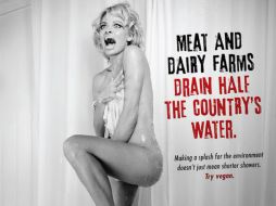 Recrea una escena clásica de 'Psicosis', de Alfred Hitchcock. ESPECIAL / PETA