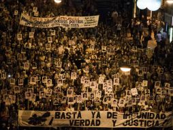 La 'Marcha del Silencio' se realizó dos días después del Día del Ejército. AP / M. Campodonico