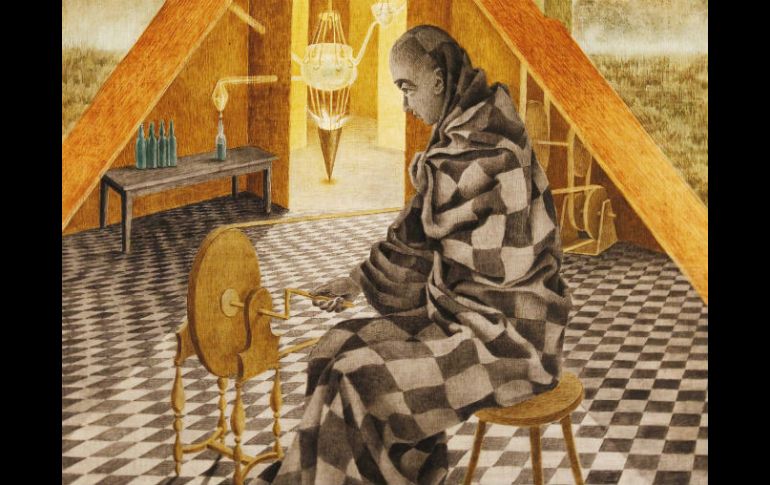 La exhibición, dividida en seis núcleos temáticos, se integra por 36 piezas. Aquí se muestra 'Ciencia inútil o El alquimista'. EL INFORMADOR / E. Barrera