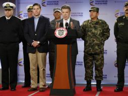 El presidente reitera que las operaciones de las Fuerzas Armadas contra la guerrilla ''no se detendrán''. AP / F. Vergara