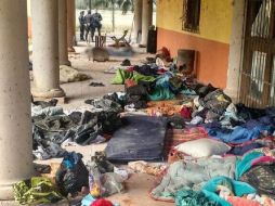 Imagen del interior del rancho donde terminó el enfrentamiento armado de fuerzas federales con el grupo delincuencial. EFE /
