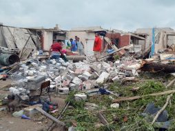 En la zona hubo 13 muertos y más de 200 casas afectadas. EFE /