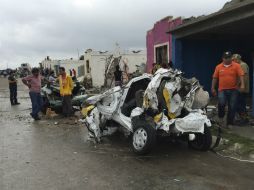 Nieves Navarro era uno de los ocho vecinos de las colonias azotadas por el meteoro que estaban internados. AP /