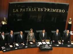 El Congreso mexicano realiza una sesión solemne para recibir y escuchar a la mandataria de Brasil, Dilma Rousseff. NTX / J. González