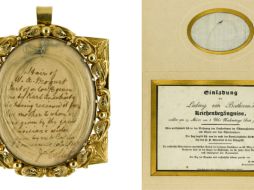 Esta pieza fue un regalo de la viuda de Mozart, Constanze, a la madre del compositor alemán Kark Anschütz. EFE /