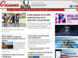 El diario asegura que Cuba jamás perteneció a esa lista y así titula el artículo. ESPECIAL / granma.cu