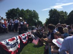 O'Malley da un discurso en el parque Federal Hill de Baltimore y promete ''reconstruir el sueño americano''. TWITTER / @GovernorOMalley
