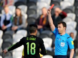 El Tri Sub-20 terminó el encuentro con dos jugadores menos. MEXSPORT / NZ / J. Allison