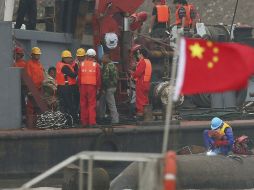 Del total de los 456 pasajeros, sólo 14 lograron sobrevivir; hay 367 desaparecidos. EFE / W. HONG