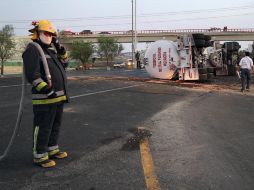 La Profepa informa que el combustible escurrió aproximadamente 180 metros de distancia. NTX / ARCHIVO
