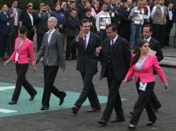 Córdova (c) agradece a los millones de mexicanos que acudieron al llamado y compromiso del INE para la instalación de las casillas. NTX / C. Pereda