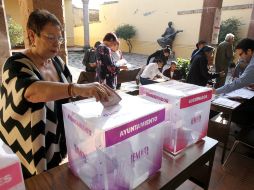 A las 10 de la mañana se reporta un avance del 45 por ciento. EFE / U. Ruíz