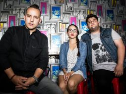 Los tres integrantes buscan llegar al público por medio de canciones pop. EL INFORMADOR / P. Franco