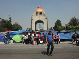 A partir del próximo miércoles, la CNTE disminuirá su presencia en el plantón en la Ciudad de México, al 30% de la membresía. NTX / ARCHIVO