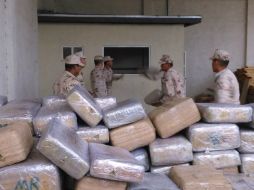 Las 41 toneladas de mariguana estaban en cinco mil 271 paquetes. NTX / Especial