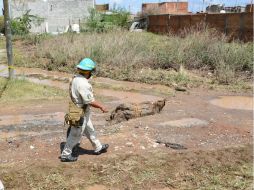Las grietas aparecieron en Nextipac luego de las intensas lluvias que se registraron el pasado jueves. ESPECIAL / Ayuntamiento de Zapopan