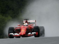 Sebastian Vettel. La lluvia se hizo presente en la tercera sesión libre en el Red Bull Ring AP / D. Bandic