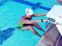 En las pruebas individuales, Fernanda González se queda cerca de la presea en la final en los 50 metros dorso con tiempo de 28.86. TWITTER / @fergnzlz