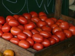 El precio del jitomate fue de 13 a siete pesos en mercados del país. EL INFORMADOR / ARCHIVO