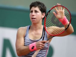 La española cayó en su primer duelo ante la estadounidense. AFP / ARCHIVO