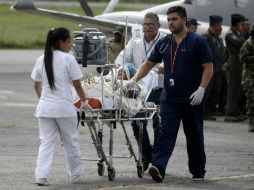 Las autoridades colombianas califican como 'un milagro' el rescate de la mujer y su hijo. EFE / L. Noriega