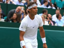 Rafael Nadal durante el torneo de exhibición de Boodles, vence a Robin Haase (6-4 y 6-2). AP / M.Egerton