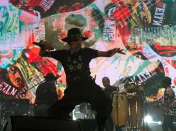 Otros de los mensajes difundidos en el concierto fue el no a la violencia a las mujeres. NTX / A. Perez