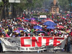 La CNTE impidió que se realizará la evaluación docente en Oaxaca y Michocán. NTX / ARCHIVO