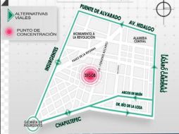 Ofrecen rutas alternas a través de redes sociales. TWITTER / @OVIALCDMX