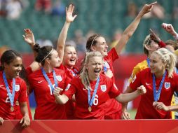 La selección inglesa se corona en el Commonwealth Stadium de Edmonton, en Canadá. AP / J. McIntosh