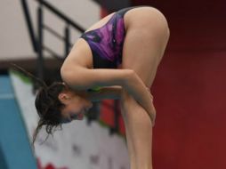 Paola Pineda se impuso en la final con una suma de 304.86 puntos al lado de Diego Balleza. TWITTER / @CONADE