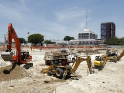 Las obras por la Línea 3 del Tren Ligero han requerido el derribo de árboles a lo largo de todo su corredor. EL INFORMADOR / ARCHIVO