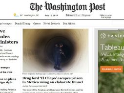 La noticia acapara portadas de diarios como The Washington Post y The New York Times. ESPECIAL / www.washingtonpost.com