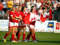 El equipo femenil canadiense inauguró la entrada de esta disciplina deportiva con una victoria sobre Estados Unidos. AFP / E. Shaw
