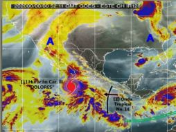 La onda tropical número 16 se extiende sobre el Golfo de Tehuantepec, que interactúa con la entrada de humedad del océano Pacífico. TWITTER / @conagua_clima