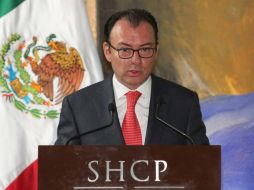 Luis Videgaray destaca ''la transparencia con la que se llevó a cabo la licitación''. NTX / ARCHIVO
