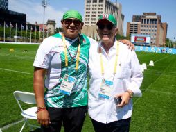 En la rama varonil, Luis Álvarez (i) es el único mexicano que logra superar los dieciseisavos de final. TWITTER / @COM_Mexico