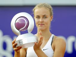 Anna Karolina Schmiedlova conquistó el Abierto de Bucarest en una tarde con más de 36 grados centígrados. EFE / R.Ghement