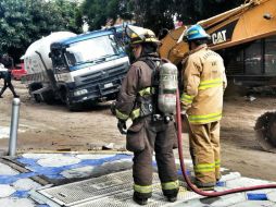 El incidente ocurrió en López Cotilla a su cruce con Chapultepec, lugar en el que se realizan las obras de la Zona 30. ESPECIAL /