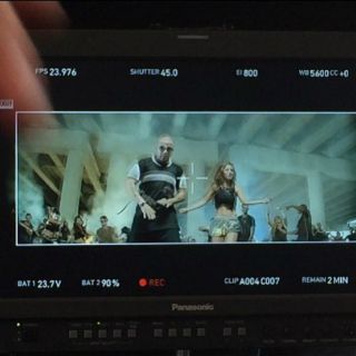 Anahí y Wisin graban videoclip de 'Rumba'
