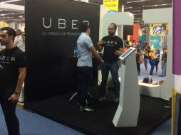 Uber cuenta con un stand dentro del Campus Party. TWITTER / @info_omargarcia