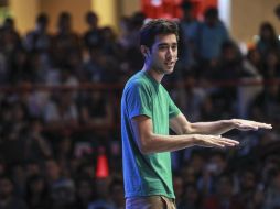 King confesó ante la audiencia que hablar ante jóvenes como él era mucho más fácil y cómodo. EL INFORMADOR / F. Atilano