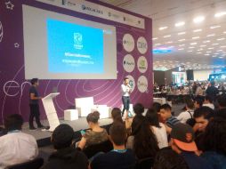 García Romero durante su participación en el Campus Party en Guadalajara. EL INFORMADOR / J. Pérez