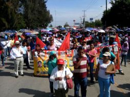 Los manifestantes partieron del monumento a la madre para llegar al Zócalo. TWITTER / @noticiasnetmx