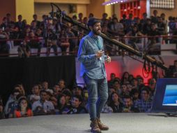 Eduardo Salles durante su participación en Campus Party en Guadalajara. EL INFORMADOR / F. Atilano