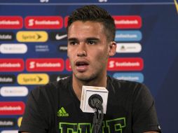 El defensa Diego Reyes se dice confiado en la capacidad del Tri para ganar la final. AP / C. Szagola